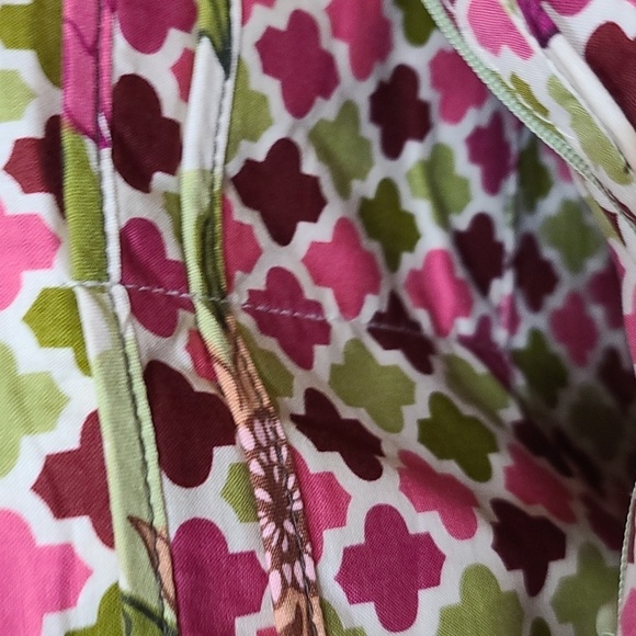 Vera Bradley Hello Dahlias Retired Purse Shoulder Bag Floral Kiss Lock GUC READ - Picture 12 of 16